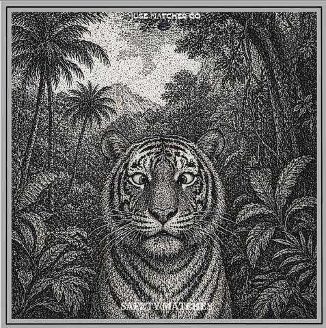 MUSE MATCHES Squinting Tiger